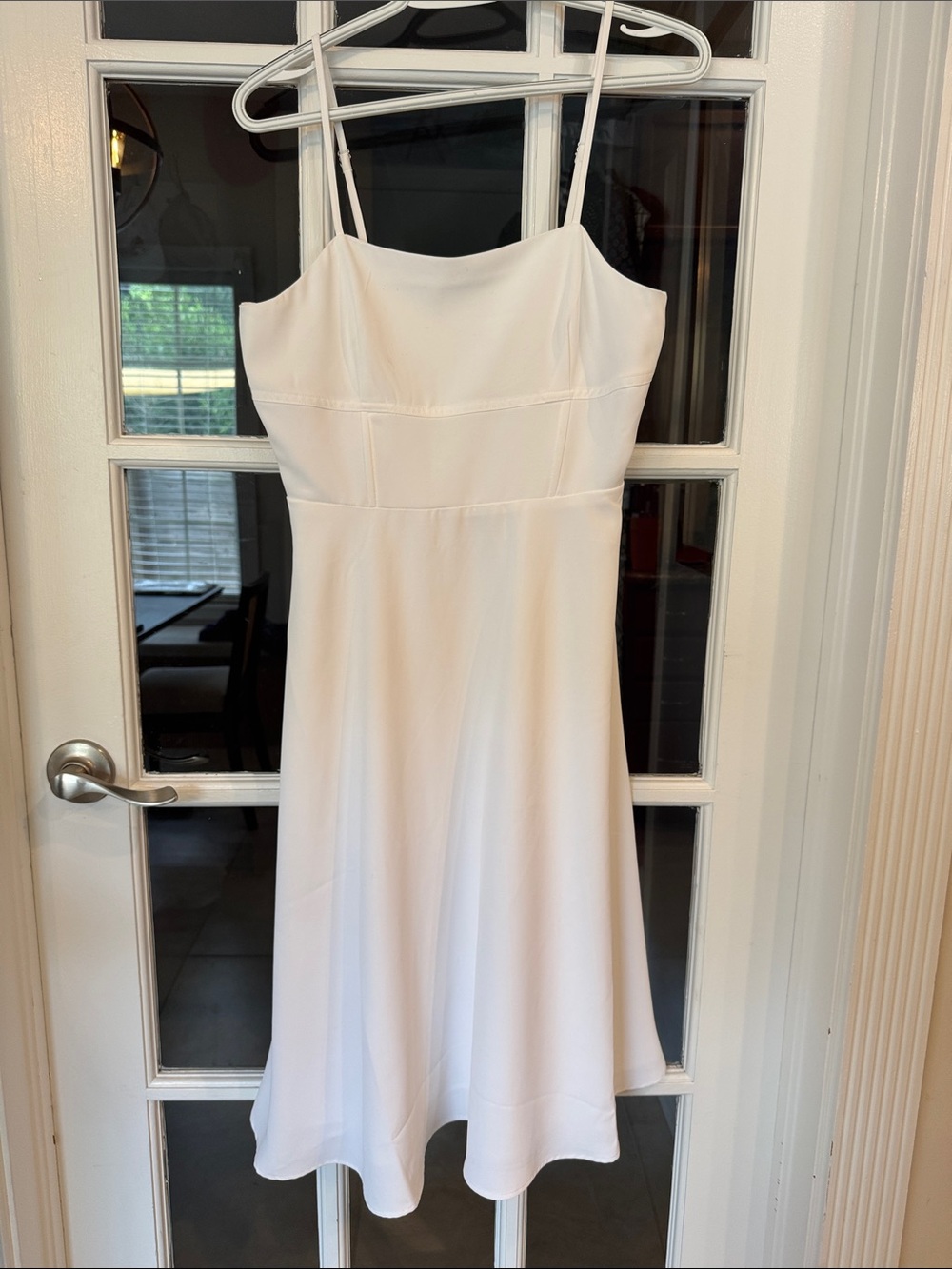 BCBG New York white spaghetti strap dress size small, NWT